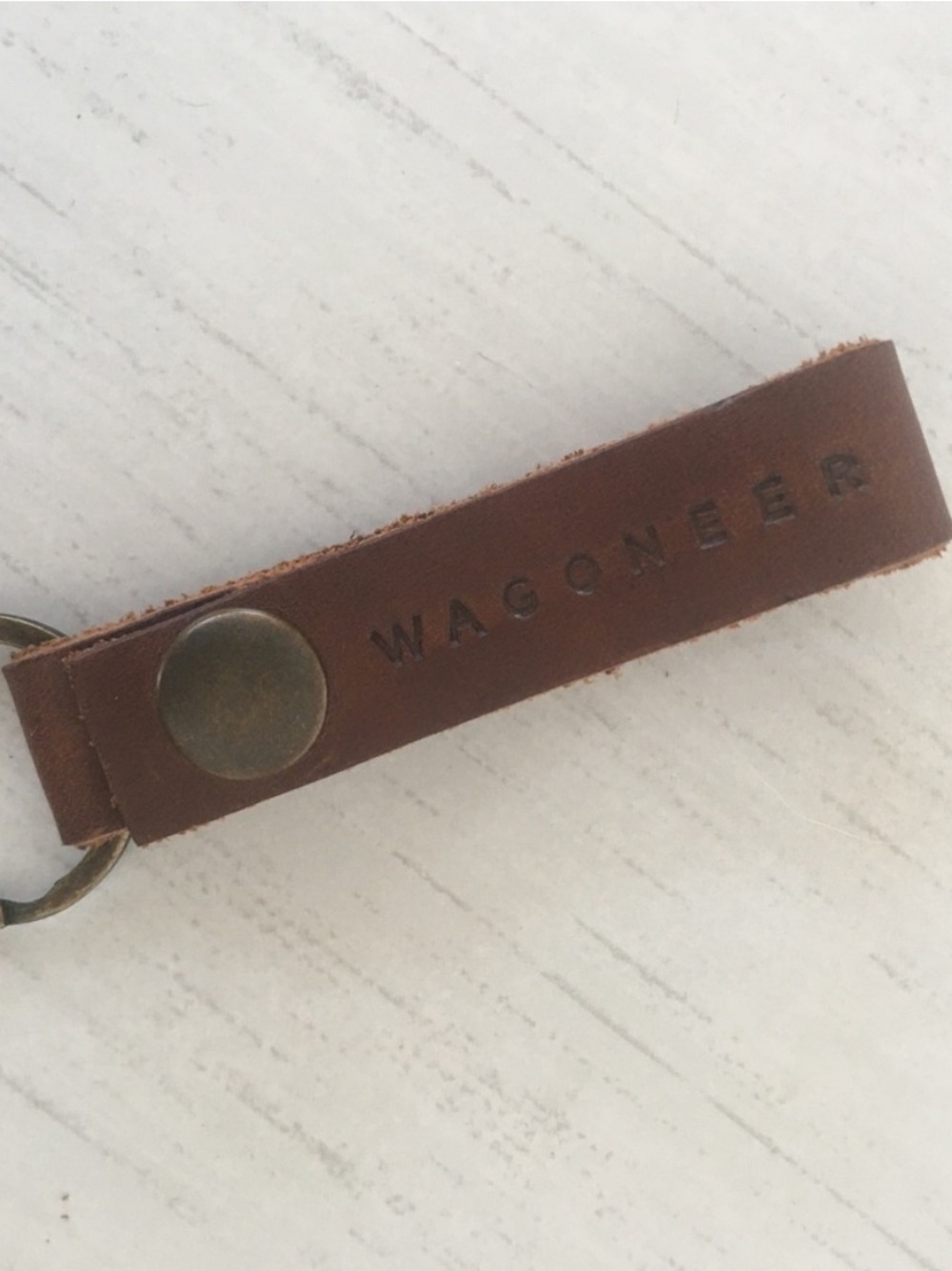 NWOT 🔥WAGONEER MINIMALIST LEATHER KEY CHAIN BRAND NEW
